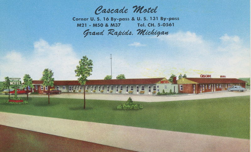 Cascade Motel (Cascade Motor Inn) - Vintage Postcard